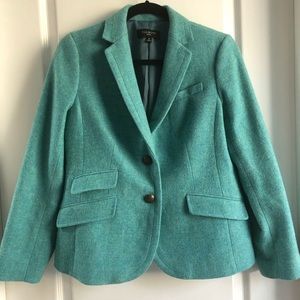 Wool Aqua/ Teal Blazer